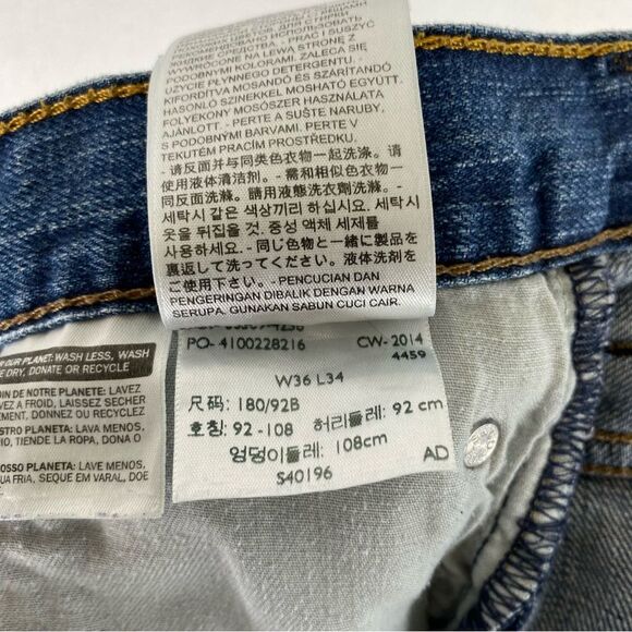 Levi’s Jeans Men’s 569 Straight Leg Loose Fit 5 Pocket Cotton Denim 36x34 STAINS - Picture 13 of 15